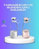 Çevre Dostu Cam Gövdeli Kablosuz Smoothie Blender thumbnail 1