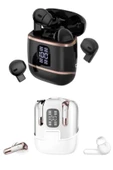 4 Adet Çift Kulaklık Dijital Göstergeli Yüksek Ses Kaliteli Bluetooth Kulaklık thumbnail 6