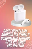 Yeni Nesil Dokunmatik Kontrol Çağrı Cevaplayabilen Kablosuz Bluetooth Kulaklık thumbnail 1