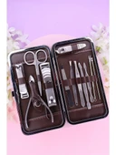 Tırnak Makası Tırnak Bakım Seti Deri Çantalı 12 Parça Set (5314) - 2