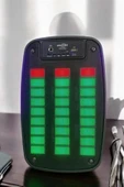 Bluetooth  Hoparlör Mikrofonlu Speaker Taşınabilir Şarjlı thumbnail 4