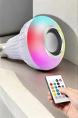 Kablosuz Bluetooth Hoparlör Led Lamba thumbnail 5