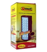 USB Şarj Çıkışlı 24 LED 80 Saat Akülü Şarjlı Işıldak (5314) - 5