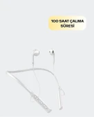 Yüksek Kapasiteli Pil Destekli Boyun Askılı Kulaklık – 100 Saat Dayanıklı thumbnail 4