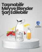 Pembe ve Beyaz Renk Seçenekli Mini Boy Meyve Sıkıcı thumbnail 1