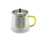 YUVARLAK KABARTMALI - BOROSİLİKAT  CAM DEMLİK 550ML (5314) - 1