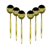6 PCS GOLD YEMEK KAŞIK SETİ (5314) - 1