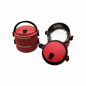 Sefer Tası Yemek Termosu Saklama Kabı Termosu 2li - Koyu Pembe (5314) - 1