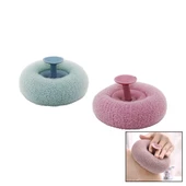 DUŞ MASAJ SÜNGERİ RENKLİ - BANYO LİFİ MASAJ NOKTALARI GÖBEKLİ VANTUZ SAPLI (5314) - 1