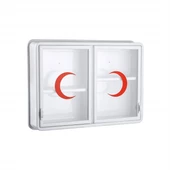 CAM 2 KAPAKLI ECZA DOLABI 35x49x10 cm (5314) - 1