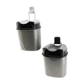 METAL ASKILI PLASTİK ÇÖP KOVASI YAPIŞKANLI MONTAJ (5314) - 1