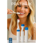 Kapaklı Diş Fırçası - Seyahat Kapaklı Diş Fırçası - Hijyenik Koruma, Pratik ve Kompakt Model - 1