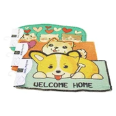 HAYVAN FİGÜRLÜ 37X57CM KAUÇUK PLASTİK KAPI PASPASI (5314) - 1