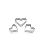 3 BOY - KALP METAL KURABİYE KALIP (5314) - 1