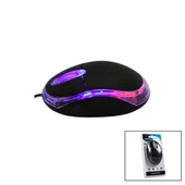 EVEREST KM-6809  KABLOLU USB - IŞIKLI  SİYAH OPTİK MOUSE  1200 DPI   VAKUMLU AMBALAJ  110CM KABLO (5314) - 1