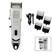 USB ŞARJLI - DİJİTAL GÖSTERGE  SAÇ - SAKAL KESME TRAŞ MAKİNESİ  ÇELİK GÖVDE - KOLLU TARAK AYARI SHC-1905 (5314) - 1