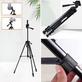 Telefon ve Fotoğraf Makinası Takılabilen Bluetooth Kumandalı 146 cm Tripod (5314) - 5