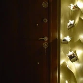 Bakır Renkli Led Işıklı Fotoğraf Asma Işık Süsleme Mandalları (5314) - 1