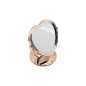 KALP MODEL 7 İNÇ= ÇAP:17.5CM MAKYAJ AYNASI ÇİFT TARAFLI BRONZ - GÜMÜŞ PLS.ÇERÇEVE SABİT AYAK (5314) - 1