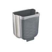 GRİ KATLANABİLİR MUTFAK ÇÖP KOVASI 6LT (5314) - 1