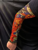 Çorap Dövme Giyilebilir Kol Bacak Dövmesi Likralı 2 Adet Model 4 (5314) - 2