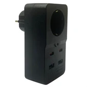 Isıya Dayanıklı Termal Akım Korumalı 1 Priz Girişli 2 USB Girişli 2 TYPE-C Girişli Pirz (5314) - 1