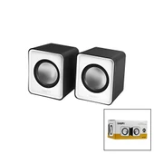 SNOPY SN-66 BEYAZ USB 2.0 MULTİMEDYA 1+1 HOPARLÖR SPEAKER SET 6W (5314) - 1