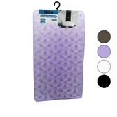 DİKDÖRTGEN - LÜX PVC PETEK DESEN - ŞEFFAF-BUZLU 98PCS VANTUZ KAYDIRMAZ BANYO - KÜVET PASPAS 37X68CM (5314) - 1