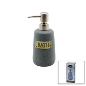 YUVARLAK GRİ - MAT DESEN SERAMİK SIVI SABUNLUK (5314) - 1