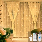 BEYAZ USB 3X3 MT - 200 LED PERİ LED DEKOR LAMBA (5314) - 1