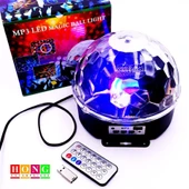 Küre Disko Topu Müzik Çalar Renkli Lazer Işıklı Bluetooth (5314) - 4