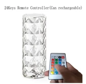 Kristal Elmas Masa Lambası 16 Renk USB Şarjlı Dokunmatik (5314) - 4