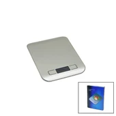 3 KAPASİTE=1000-3000-5000GR/1GR 180X140X18MM DİJİTAL PLATİN MUTFAK TERAZİ - TARTI PİLLİ= 2PCS İNCE (5314) - 1