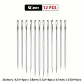 Kolay İplik Geçirilen İğne Seti 12 Adet thumbnail 2