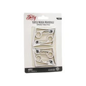 4 PARÇA PLASTİK - YAYLI MASA ÖRTÜSÜ MANDALI KISKACI (5314) - 1