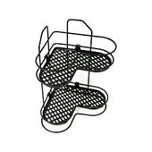 ZARİF 2Lİ KÖŞELK SİYAH BEYAZ KROM (5314) - 1