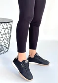 Tawen Siyah Cilt Bej Tabanlı Bağcıklı Spor Ayakkabı thumbnail 2