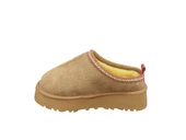 Punto 696083Z İçi Kürklü 4 cm Topuk Boyu Günlük Süet Kadın Terlik Bot - 2