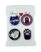 Kamp Çantası - Sırt Çantası - Terlik Süsü Charm Terlik 4'lü Jibbitz Aksesuar Model 10 thumbnail 2