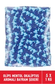 Kent Olips Mentol Okaliptus Aromalı Naneli Bayram Şekeri 1 KG X 5 Adet - 1