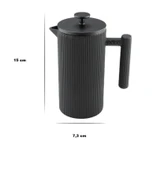 Linden Döküm Demlik French Press 800 ml Siyah - 2