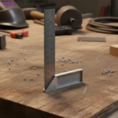 Alüminyum 15 cm 6 inch Kaynakçı L Gönye Marangoz Fayansçı Kaynakçı L Cetveli thumbnail 2