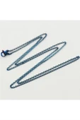 Ters Düz Çelik Zincirli Kolye 50 cm - 1