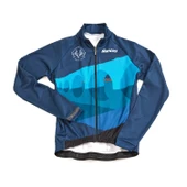 Santini Deep Winter Termal Erkek Kışlık Bisiklet Forması Richmond Cycles 9C216075DEEP thumbnail 1