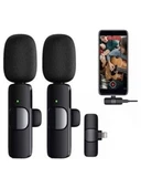 Skytek K9 Kablosuz ikili Yaka Mikrofonu Youtube Tik Tok Vlog Iphone Uyumlu thumbnail 1