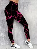 MDB Kadın Yüksek Bel Renk Detaylı Dalgıç Tayt thumbnail 3