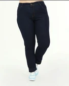 IŞŞIL 540-Büyük Beden Bilek Boy Esnek Kot Pantolon - 7