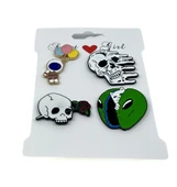 Kamp Çantası - Sırt Çantası - Terlik Süsü Charm Terlik 4'lü Jibbitz Aksesuar Model 7 thumbnail 3