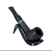 Pipsan İşlemeli El Yapımı Gül Kökü (Briar) Mini Pipo 9mm Filtreli - Model No: 12 thumbnail 4