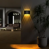 Uranüs Amber Işık Ledli Dekoratif Işık Süzmeli İç Dış Mekan Modern Aplik thumbnail 3